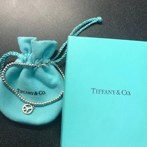 Tiffany & Co. Peace Charm Mini Bead Bracelet